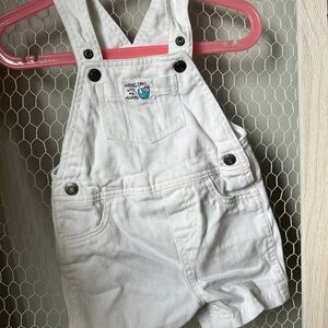 Carter's White Kids Overalls